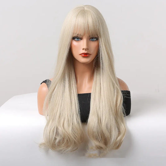 Long Curly Hair Wig for Women - Complete Head Set