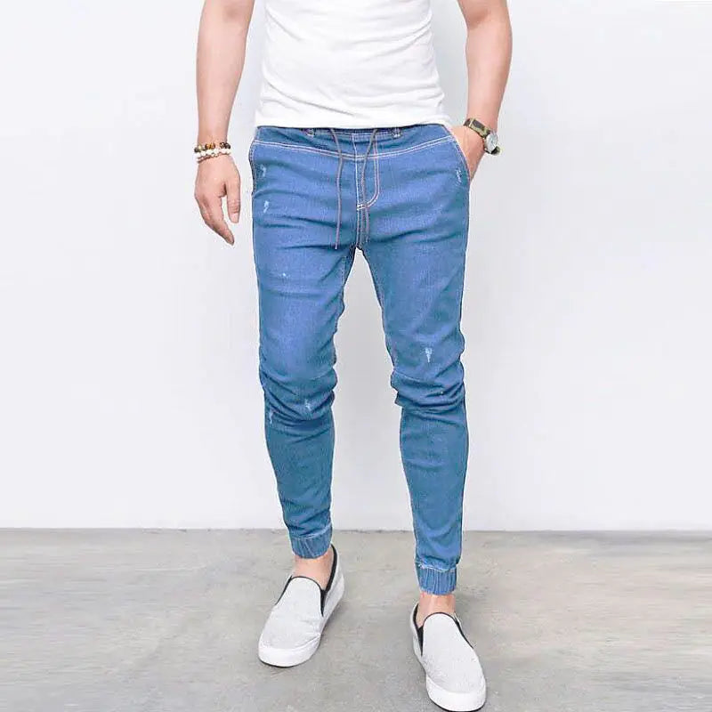 Elastic Denim Pants for Fashionable Feet