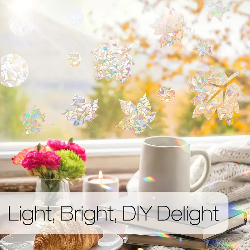 Crescent Privacy Window Film with Geometric Pattern