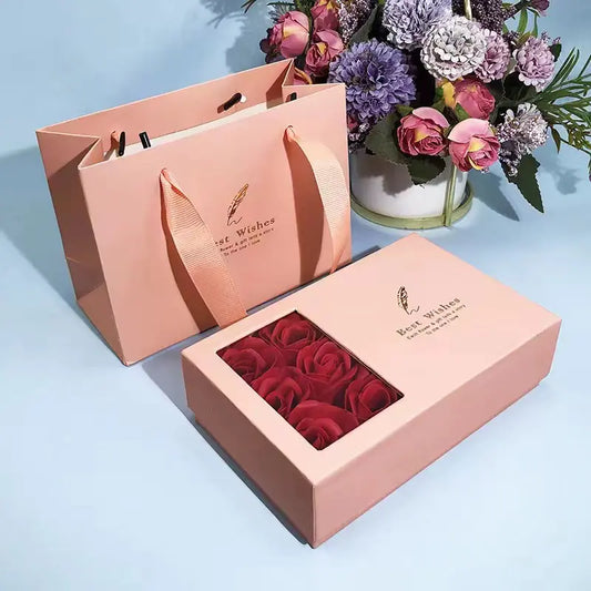 Gift Box with 6 Roses (One Piece)