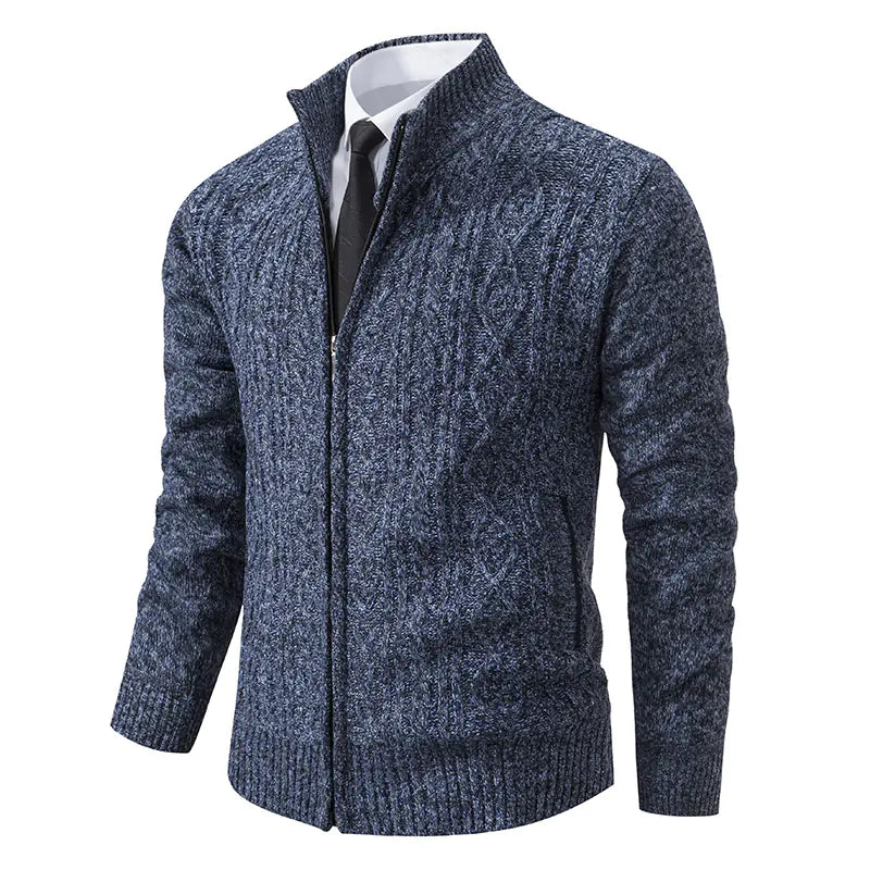 Fiorinni Men's Cardigan - Thick Knitted Jacket (One Piece)