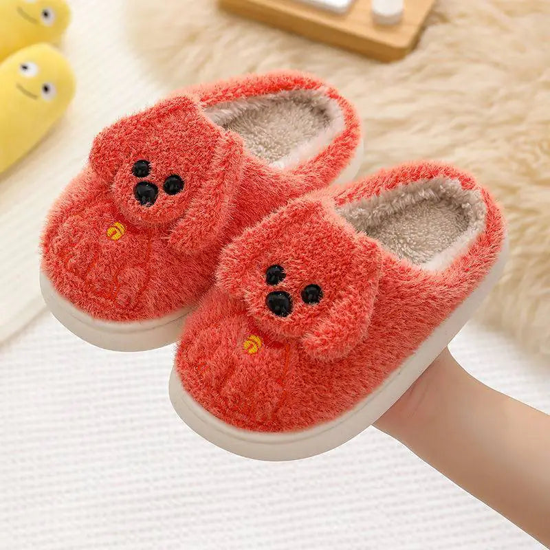 Warm Cartoon Home Slippers with Soft Bottoms