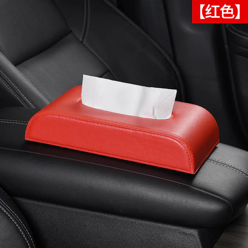 Creative Car Tissue Box with Premium Leather Design