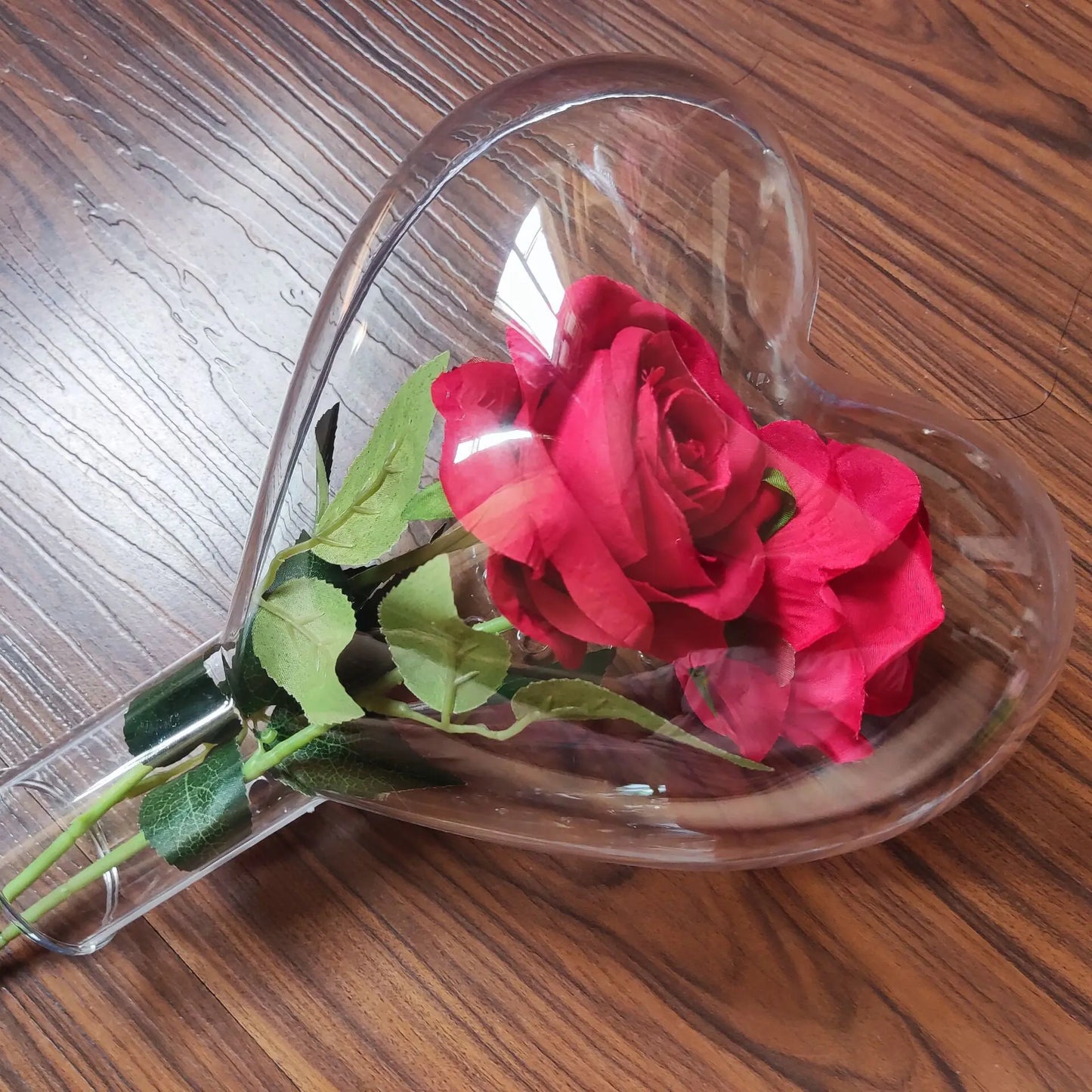 Acrylic Heart-Shaped Bubble Ball with Handle Gift Box