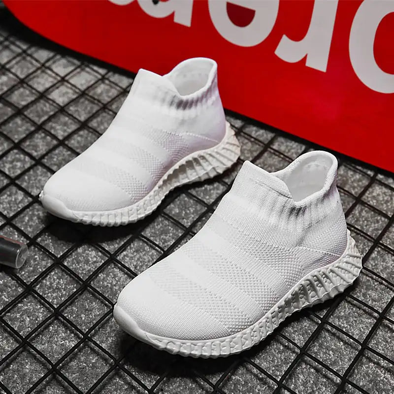 Children's Breathable Soft Bottom One-Step Net Shoes