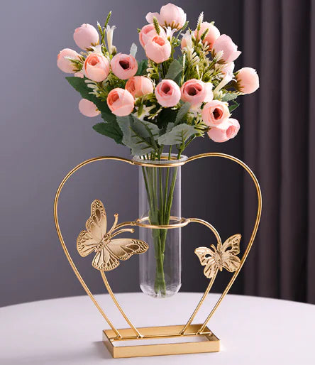 Home Decor Faux Flower Vase for Table Decoration