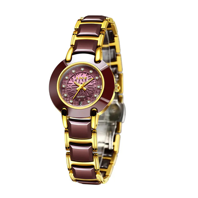 Imported Movement Ceramic Watch for Couples