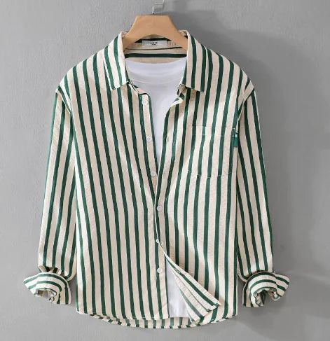 Men's Striped Long Sleeve Shirt (One Item)