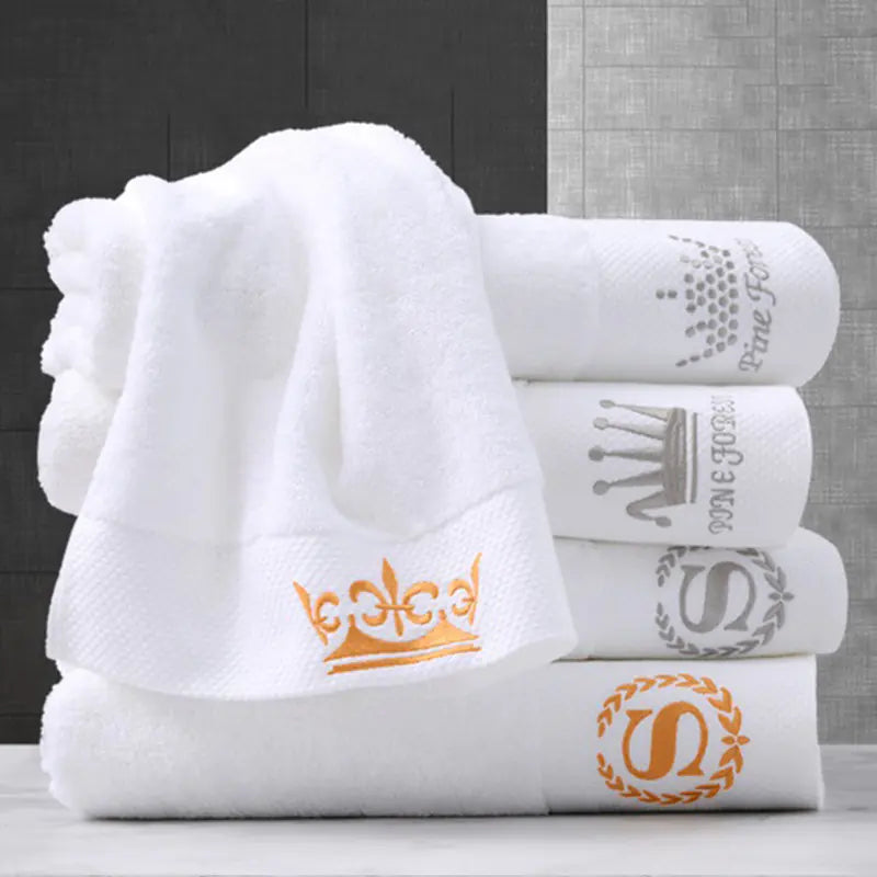 Hotel Quality White Cotton Bath Towels for Spas and Inns