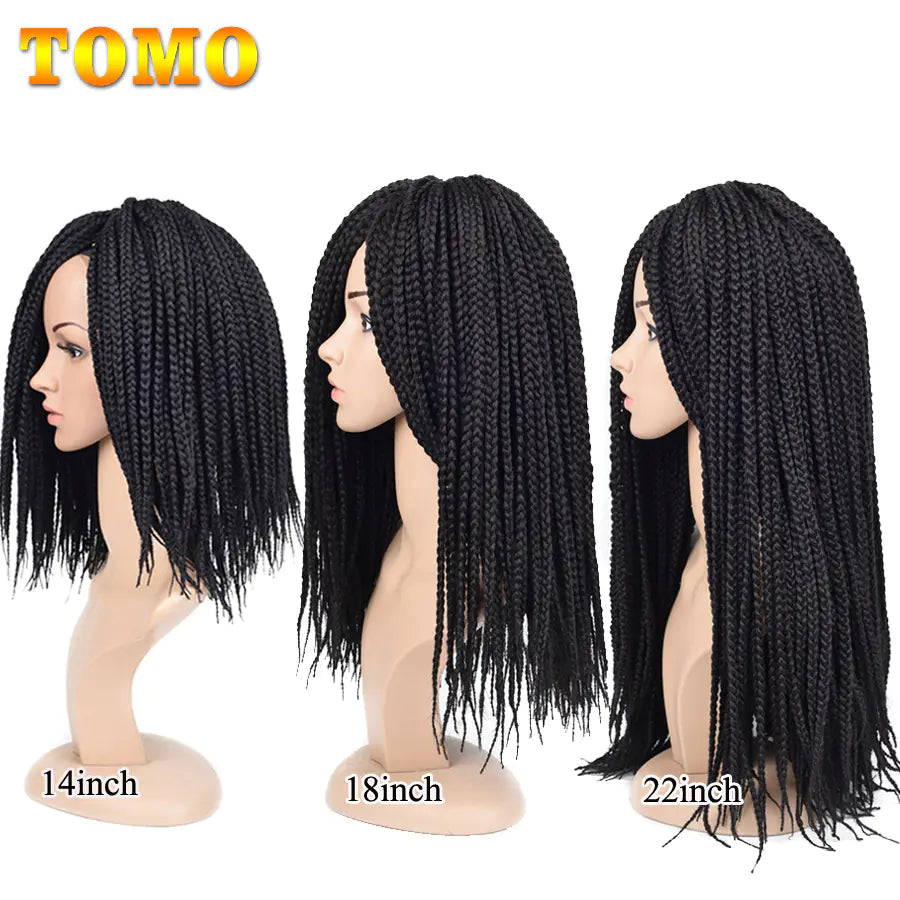 TOMO Box Braids Hair Extensions - 14 18 22 Inch