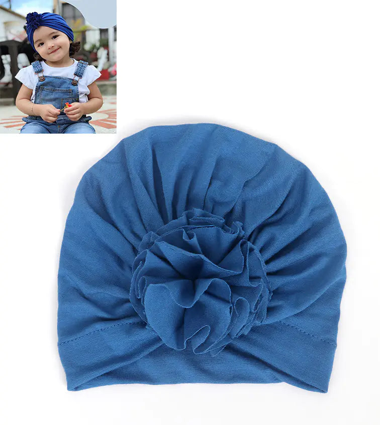 Cotton Floral Hat for Infants - Stylish Fall Winter Design