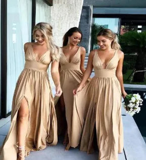 WOLFF Elegant Explosion Style Bridesmaid Dress (One Piece)