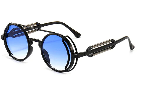 Midnight Orbit Shades - New PC Hollow Round Sunglasses