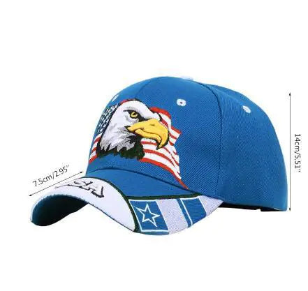 Embroidered Eagle Baseball Cap for Summer Outdoor Use