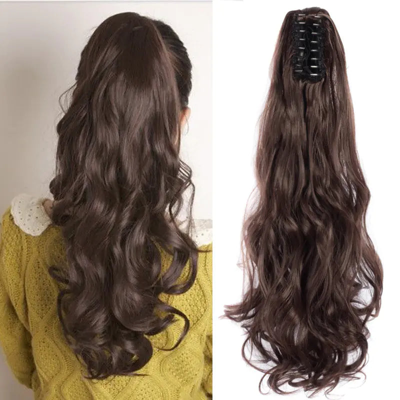 New Long Curly Ponytail Hair Extension with Clip