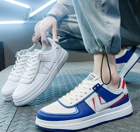 Men's Retro Leather Mid-Top Fashion Sports Shoes