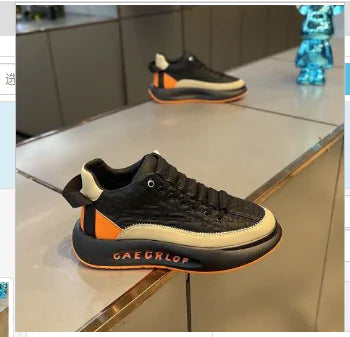 Gregory Casual Leather Sneakers - Stylish Platform Shoes