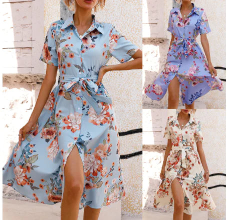 WOLFF Women's Super Stylish Floral Dress for Summer