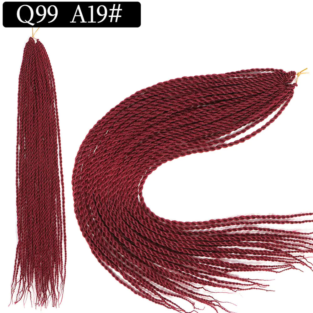 African Twist Braid Synthetic Hair Wig for Wholesale