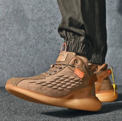 Men's Breathable Luminous Mid-Top Sneakers (Casual)