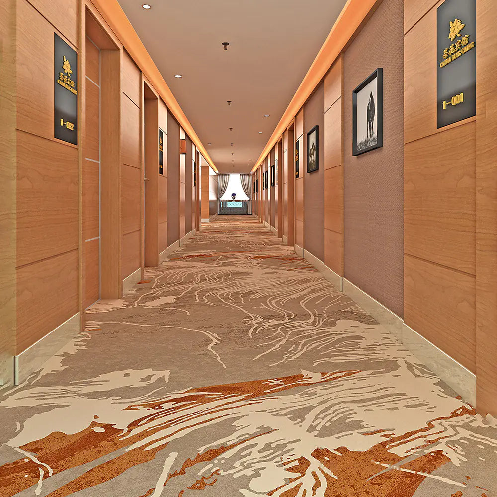 Simple Hotel Carpet for Rooms, Corridors, and Halls