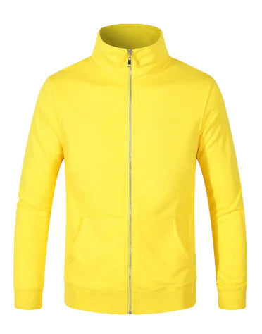 Solid Color Zipper Jacket (One Piece)