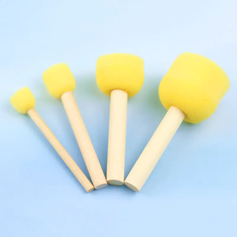 Children's Round Sponge Painting Brushes for Doodle Art