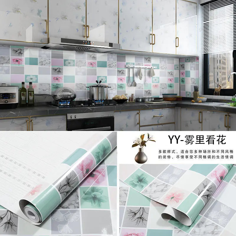 Self-Adhesive Waterproof Kitchen Oil-Resistant Stickers