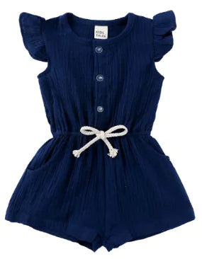 Vivian Romper - Solid Colors for Girls (12M-4T)