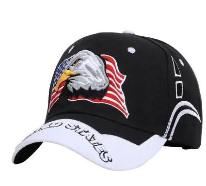 Embroidered Eagle Baseball Cap for Summer Outdoor Use