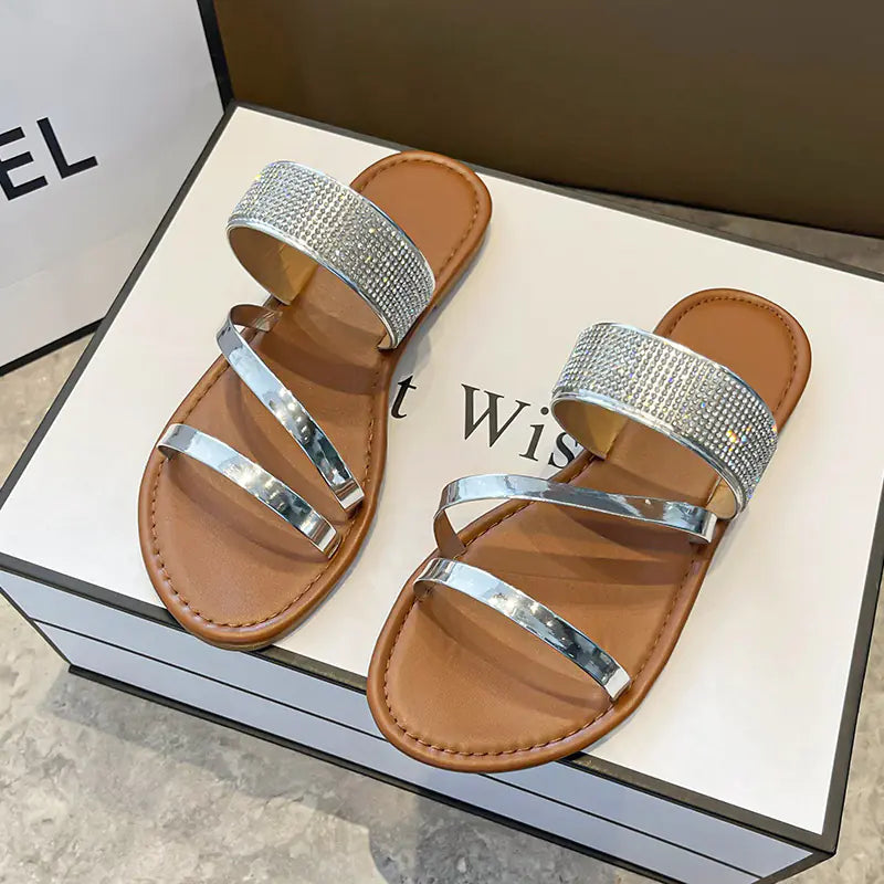 Women's Summer Fashion Flat Slippers and Beach Sandals