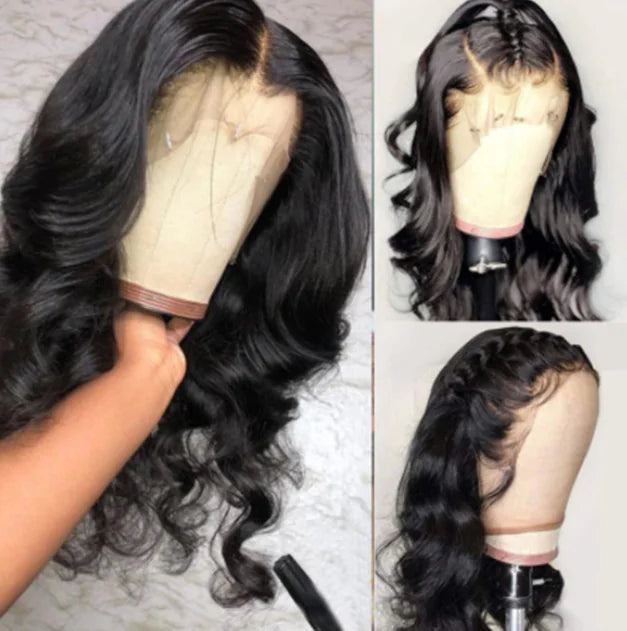 Lace Front Medium-Length Curly Wig for Women