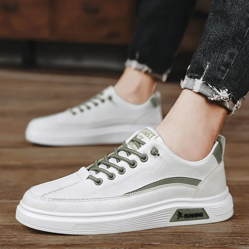 2024 Men's Spring Casual White Sneakers for Teens