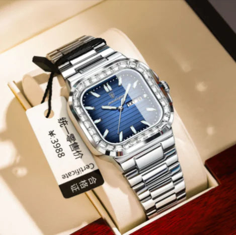 Men's Diamond Quartz Watch