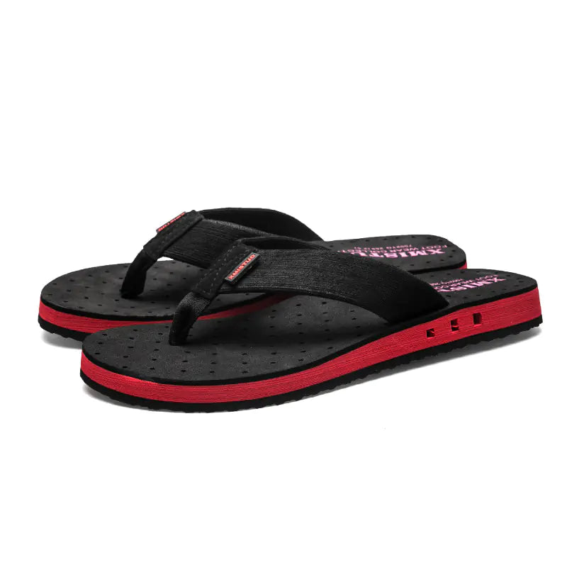 Men's Summer Beach Flip Flops - Breathable Slip-On (Size 47-48)