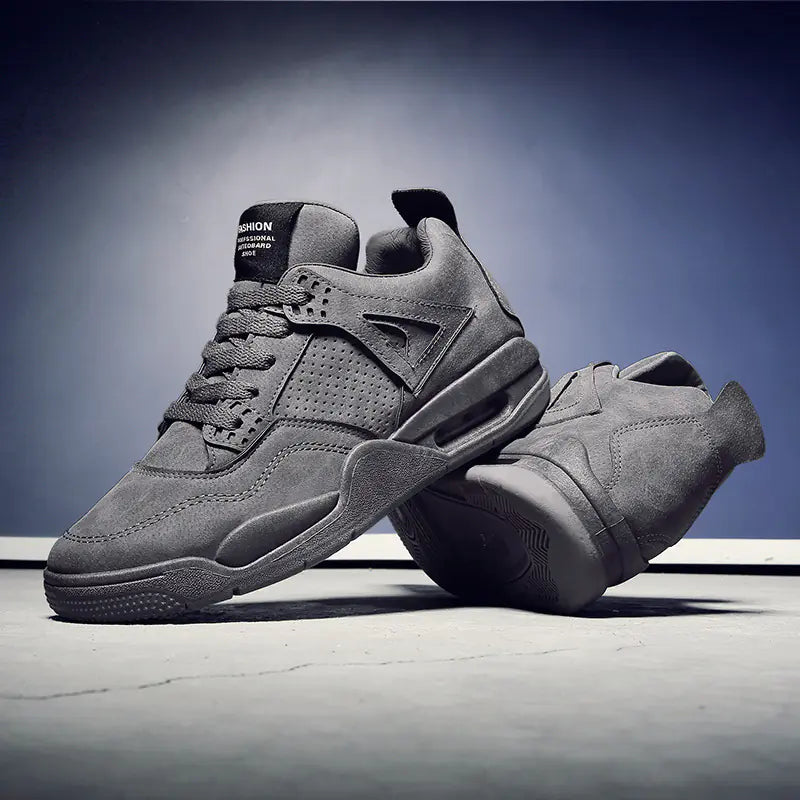 Men's Retro Leather Mid-Top Fashion Sports Shoes