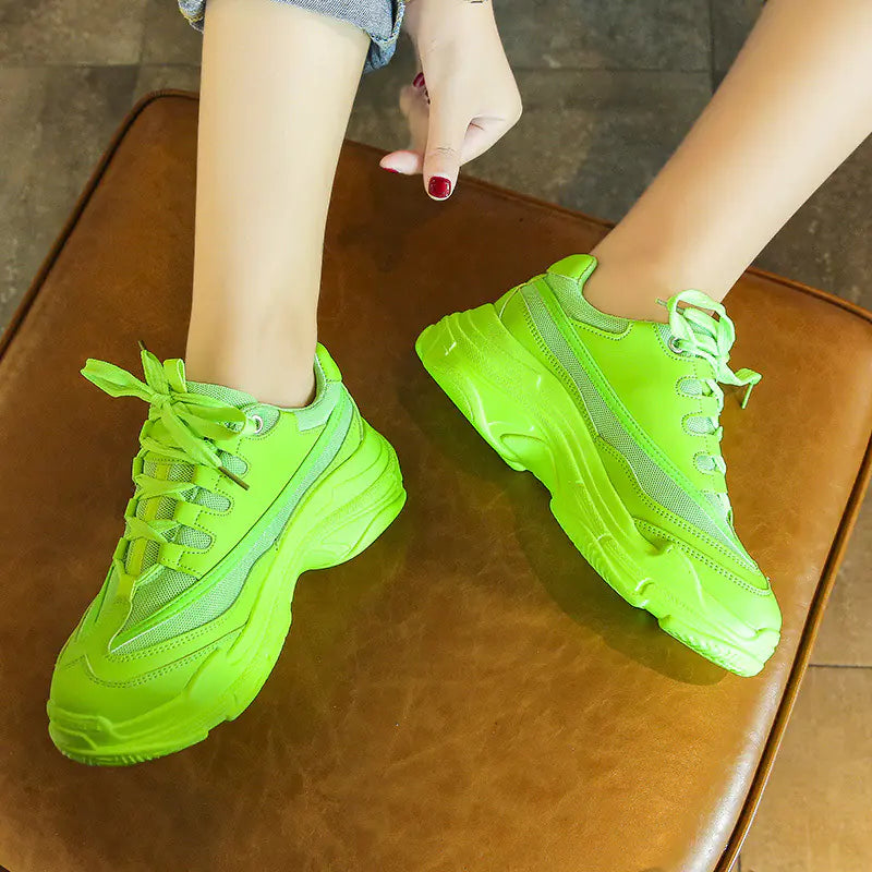 Trendy Women's Thick Sole Breathable Running Shoes