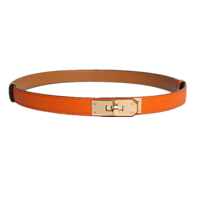 H 2019 New Kelly Leather Slim Belt for Women
