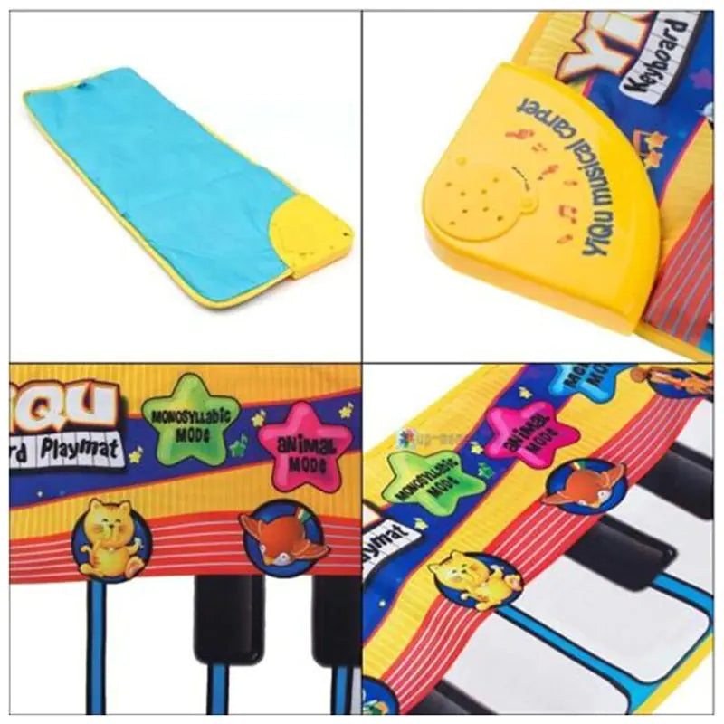 Multifunctional Music Play Mat for Kids with Piano