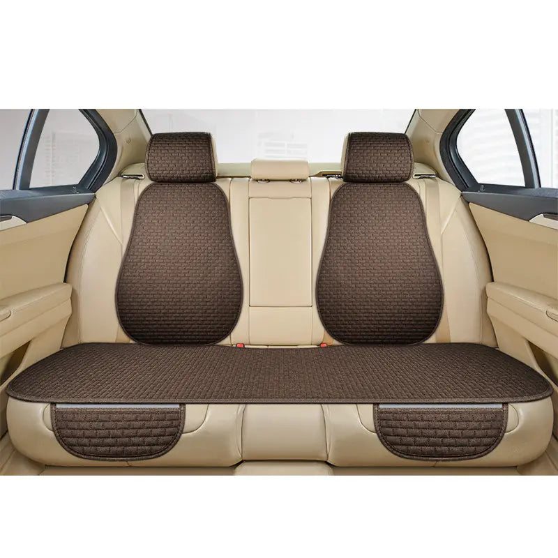 Summer Linen Comfortable Car Seat Cushion Set (3 pcs)