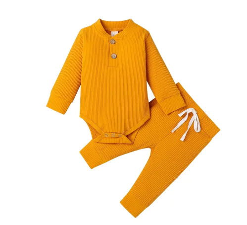 Baby Set - Long Sleeve Bodysuit and Pants (One Set)