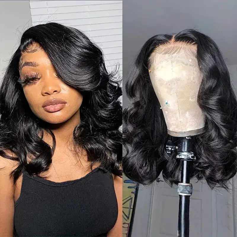 Lace Bob Wig for Women - Short Curly Natural Style