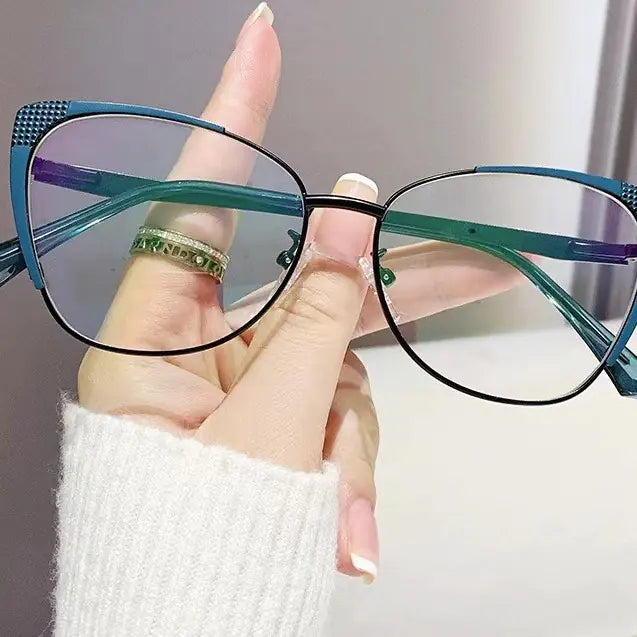 H 7151 Cat Eye Glasses for Men and Women, Anti-Blue Light