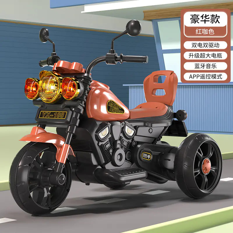 Children's Electric Trike with Remote Control (Battery-Powered)