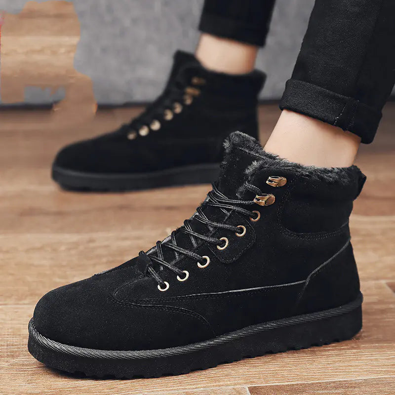 Men's Outdoor Leisure Shoes with Warm Velvet Lining