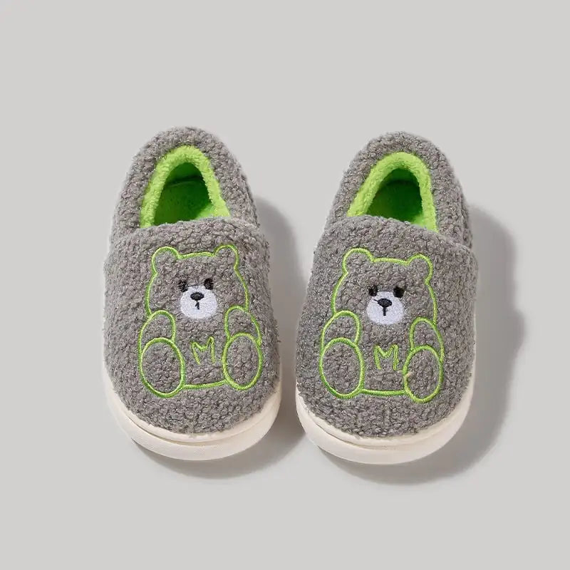 Warm Cartoon Home Slippers with Soft Bottoms