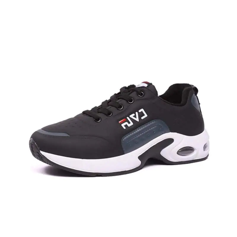 New Men's Leather Cushion Casual Running Sneakers