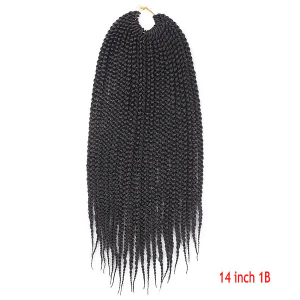 TOMO Box Braids Hair Extensions - 14 18 22 Inch