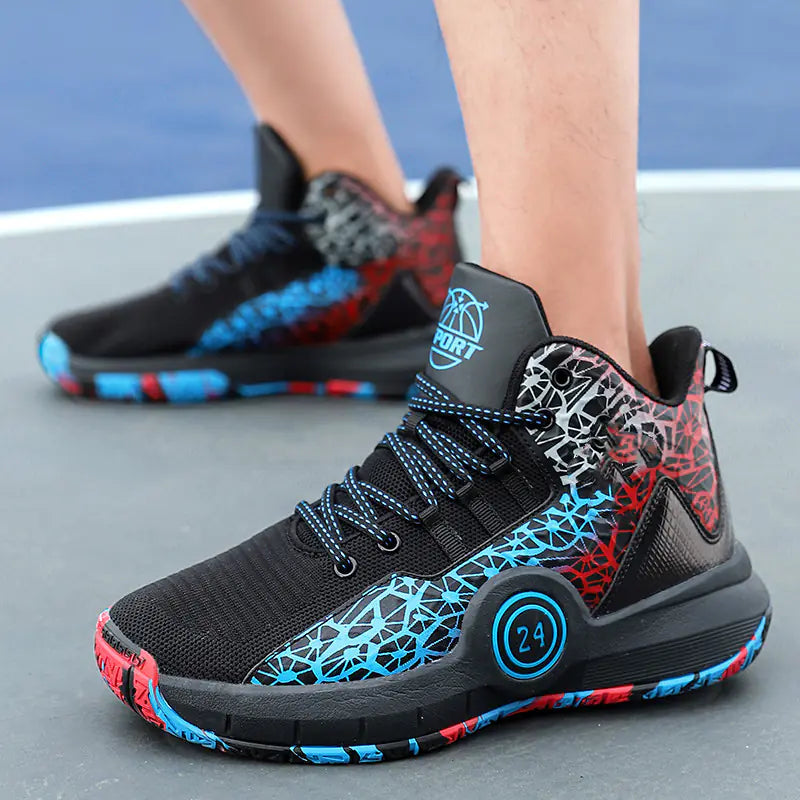 New High-Top Basketball Shoes for Boys and Girls