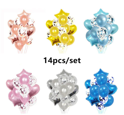 12-Inch Transparent Star Balloon Set for Parties